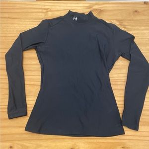 Black Women’s Under Armour ColdGear Long Sleeve Mockneck